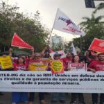 Trabalhadores do serviço público foram às ruas em defesa dos seus direitos e contra o Regime de Recuperação Fiscal e as privatizações